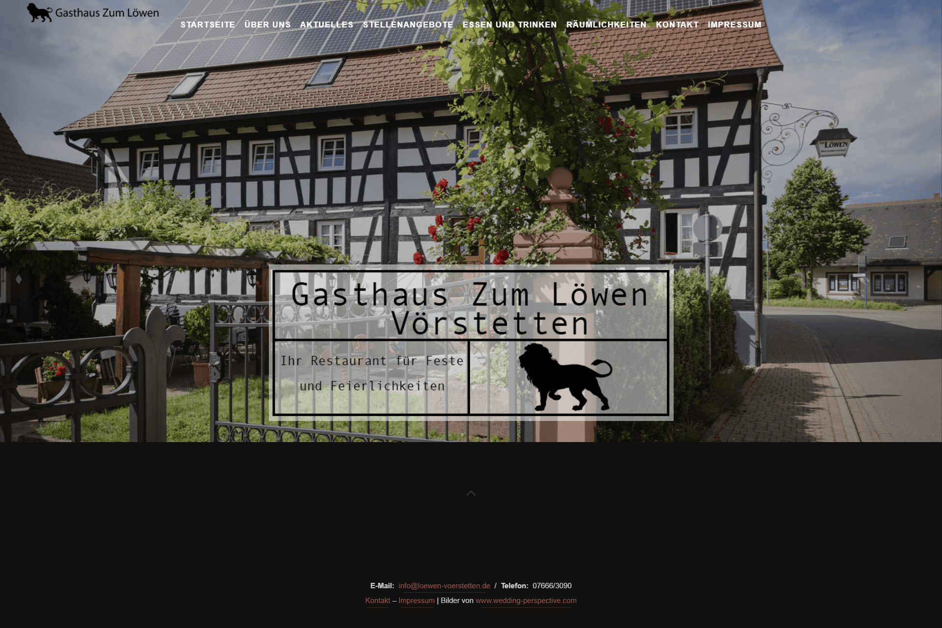 Website preview of Gasthaus Zum Löwen