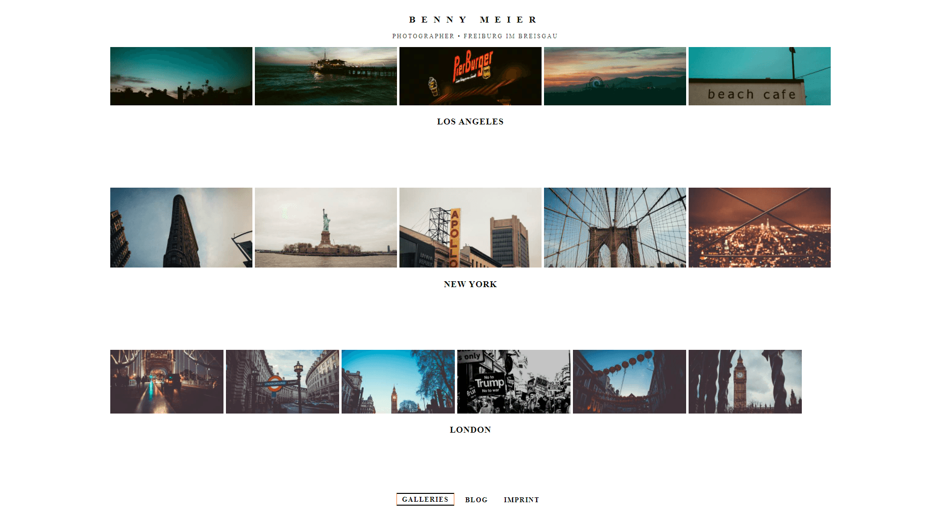 Mockup image of the website
