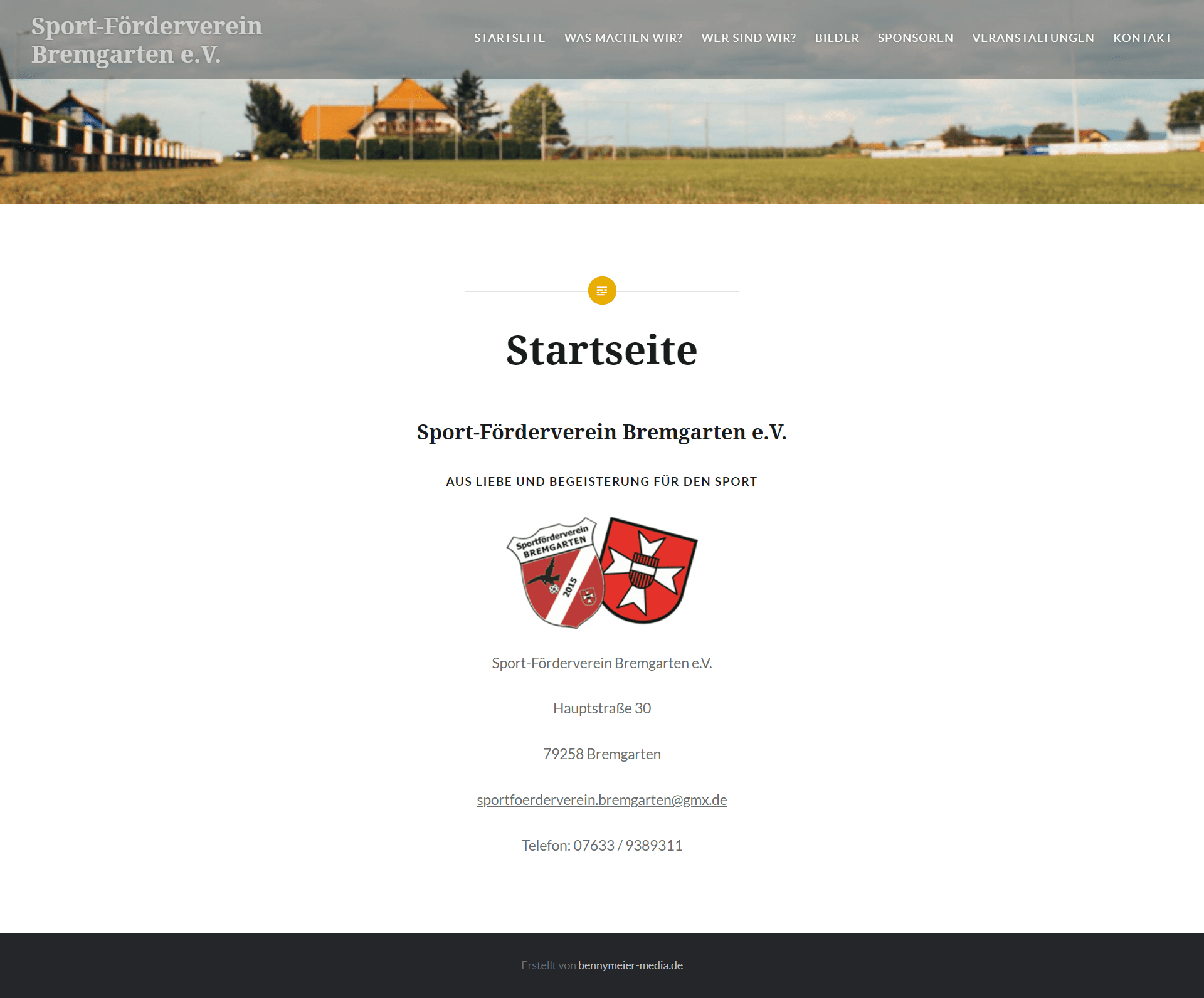 Mockup image of the website